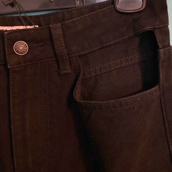 Motel Rocks Cut-out Jeans, Size M/ 31 L, Black - Picture 2 of 4
